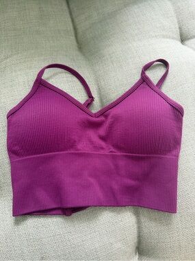 NWOT Prozis Bordeaux Lace-Up Back Sports Bra